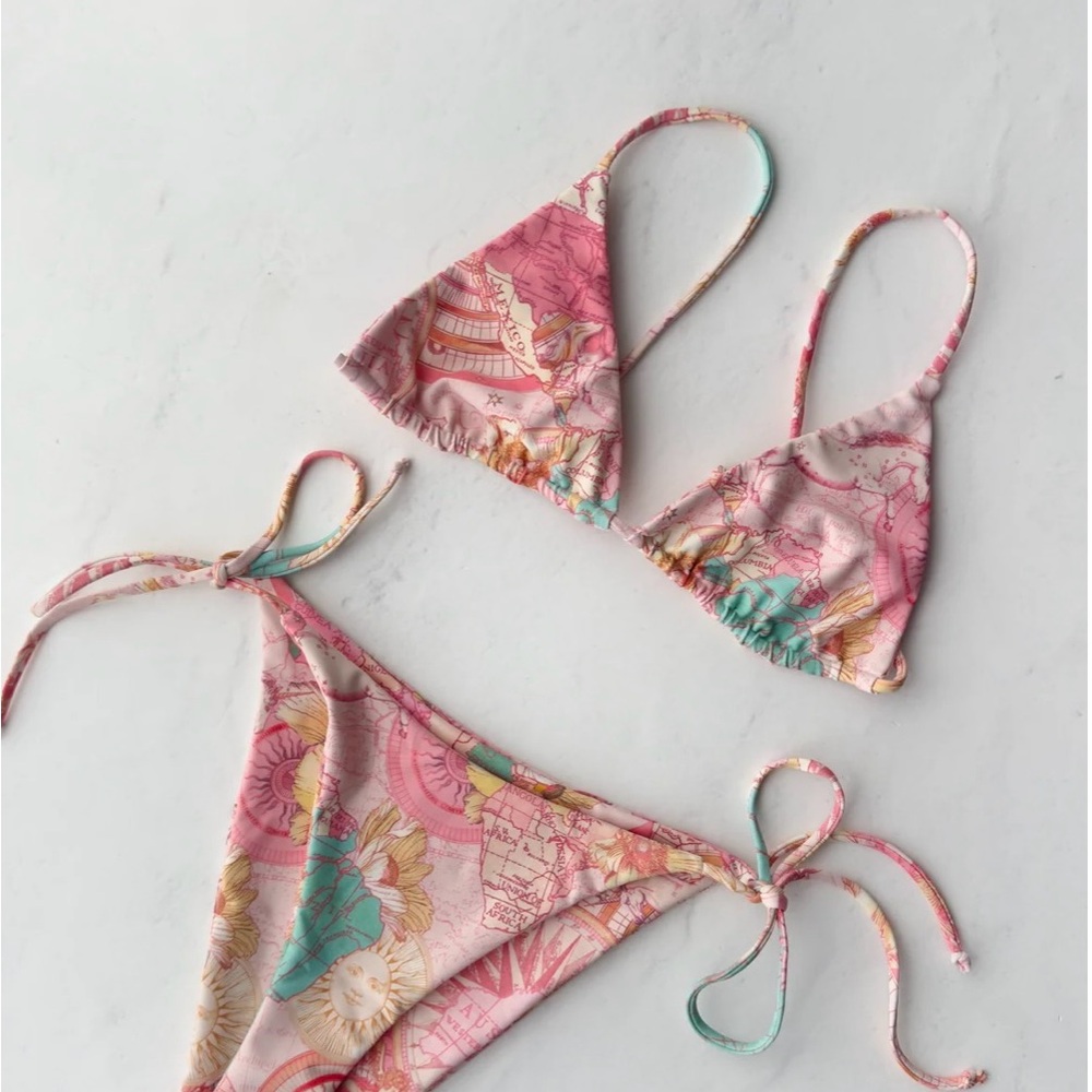 Skatie Pink Floral Bikini